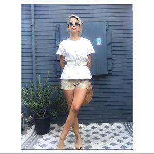 Short sleeve sweatshirt/sweater